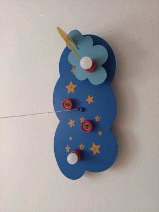 Lámpara infantil nube estrellas