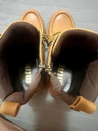 Botas Mustang Marrones y Amarillas