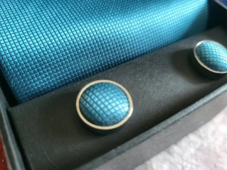 Juego Corbata y Gemelos