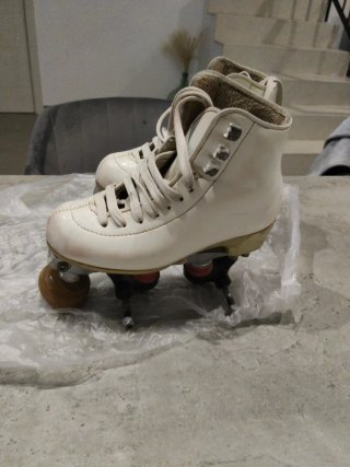 Patines de patinaje artístico blancos
