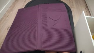 Esterilla de deporte morada