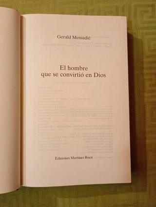 El hombre que se convirtió en Dios. Gerald Messadi