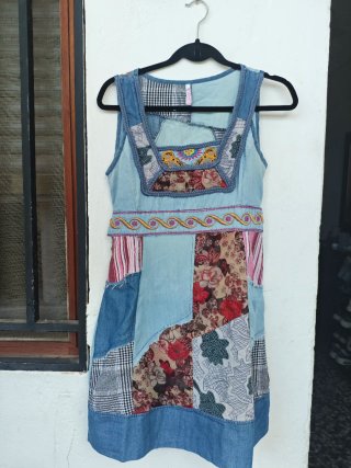 Vestido Patchwork Multicolor