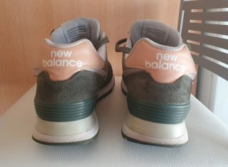 New Balance 574 Verde y Rosa