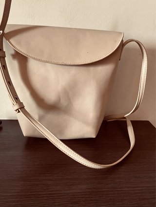 Bolso bandolera beige