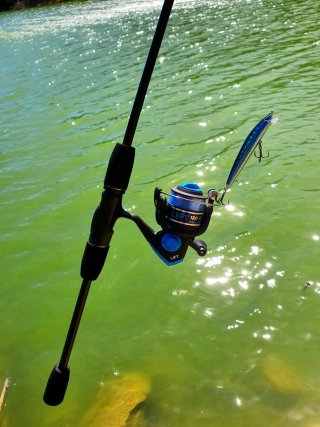 Equipo Pesca Spinning, Caña, Carrete Pesca