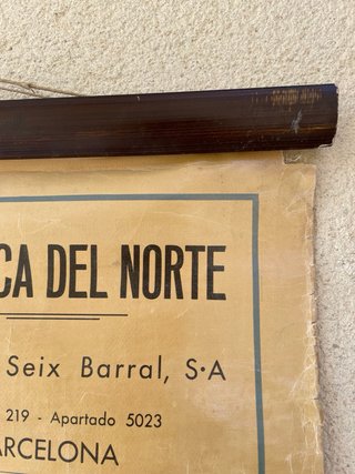 Antiguo Mapa Escolar América del Norte