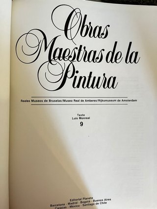 Libro de arte Obras Maestras de la Pintura