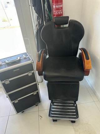 Sillón de barbero vintage