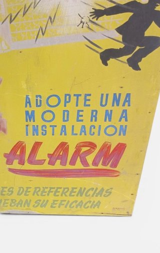Cartel Antiguo Pintado a Mano (100x 75)