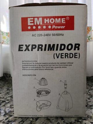 Exprimidor Eléctrico EM HOME Verde 25W