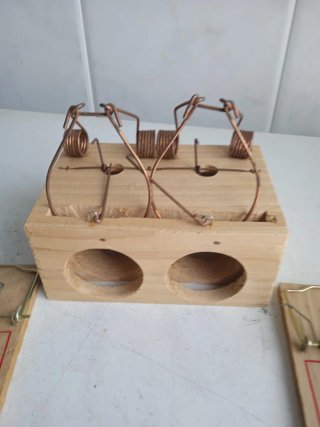 Lote 3 Trampas para Ratones Madera NUEVAS