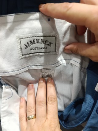 Traje corto romería azul