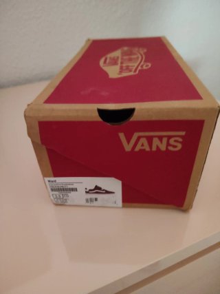 Zapatillas Vans niño rojas y blancas