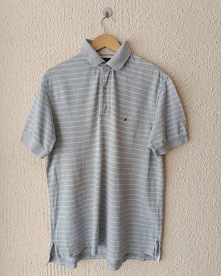 Polo Tommy Hilfiger Rayas Gris Talla L