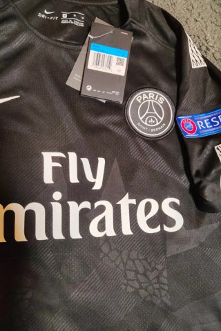 Tallas L y M Camiseta PSG 2018 Neymar Jr. 10 Negra