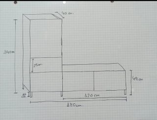 Mueble de salón blanco y cristal