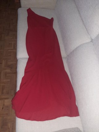 Vestido largo rojo de fiesta