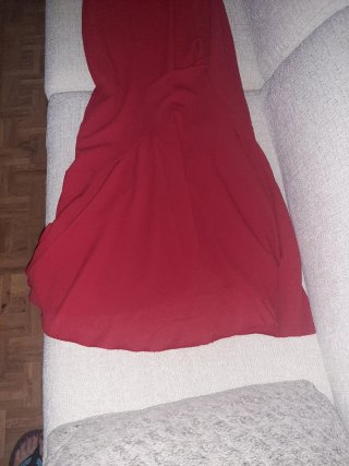 Vestido largo rojo de fiesta