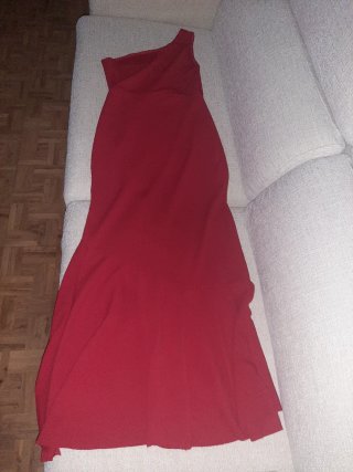 Vestido largo rojo de fiesta