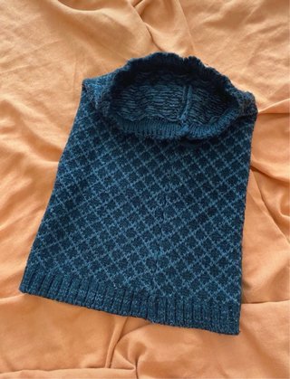 Gorro y braga de cuello 2 en 1 tejido