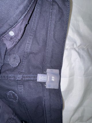 Pantalón corto H&M Slim Fit negro Talla 29