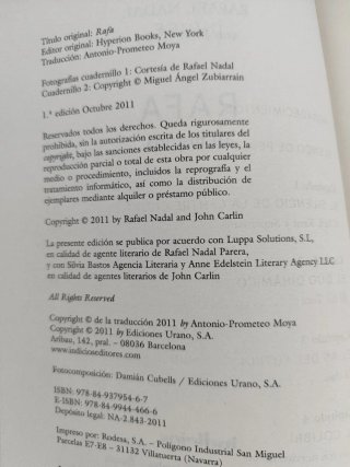 Rafa mi historia - Edición Banesto firmado