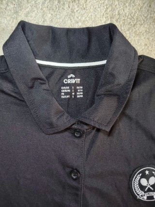 Polo CRIVIT nero tennis taglia S