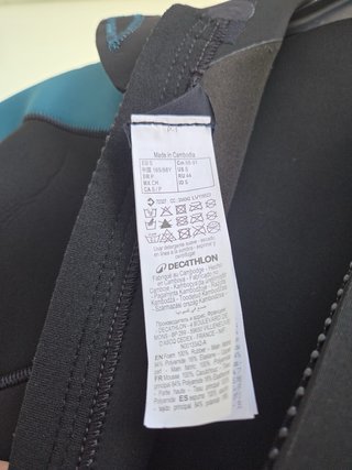 Traje de neopreno OLAIAN negro y turquesa