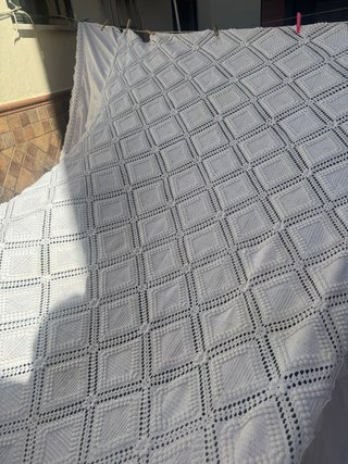 Colcha crochet hecha a mano