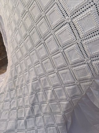 Colcha crochet hecha a mano
