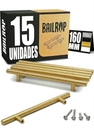 Tiradores BAILROP 160mm (15 uds) - Sin estrenar