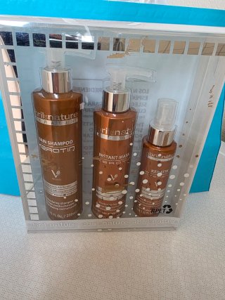 Abril Nature Keratin Set Champú Mascarilla,sèrum
