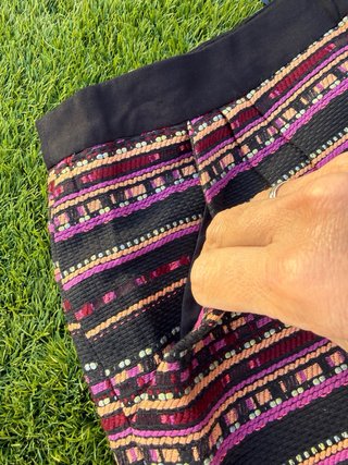 Falda de vestir estampada talla L