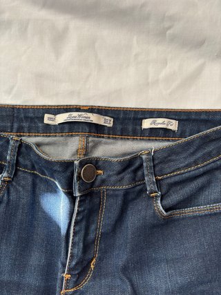 Zara Jeans Tiro Bajo Vintage Premium Strass y2k