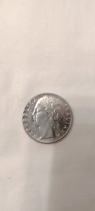 Moneda 100 Liras Italia