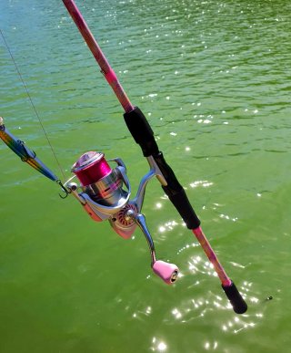 Equipo Pesca Spinning, Caña, Carrete, Spinning