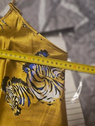 Pijama satén estampado cebra