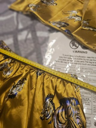 Pijama satén estampado cebra