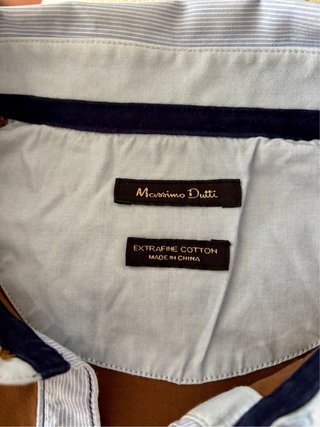 Polo Massimo Dutti marrón y azul