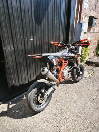Pitmotard 160 KTM Negro/Naranja