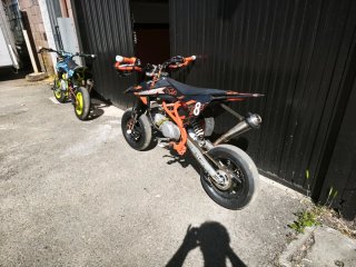 Pitmotard 160 KTM Negro/Naranja