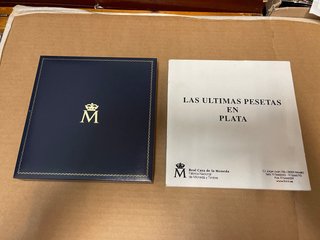 Estuche 9 Pesetas Plata 925 80.60g
