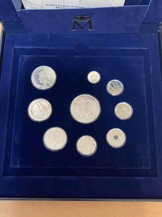 Estuche 9 Pesetas Plata 925 80.60g