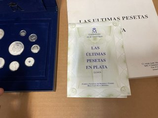 Estuche 9 Pesetas Plata 925 80.60g