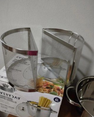 Pentola Spaghettiera Everyday 6L Doppio Cestello