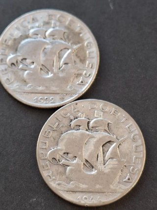 Lote 5 monedas Portugal