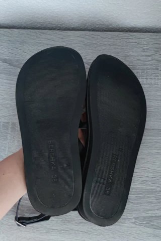 Sandalias Bershka Negras Talla 38