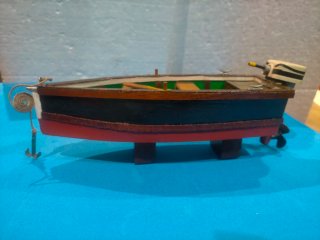 Maqueta Barco Fuera Borda Madera