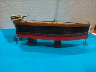 Maqueta Barco Fuera Borda Madera